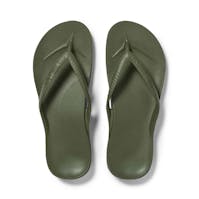 Archies Footwear Khaki Arch Support Flip Flops