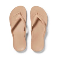 Archies Footwear Tan Arch Support Flip Flops
