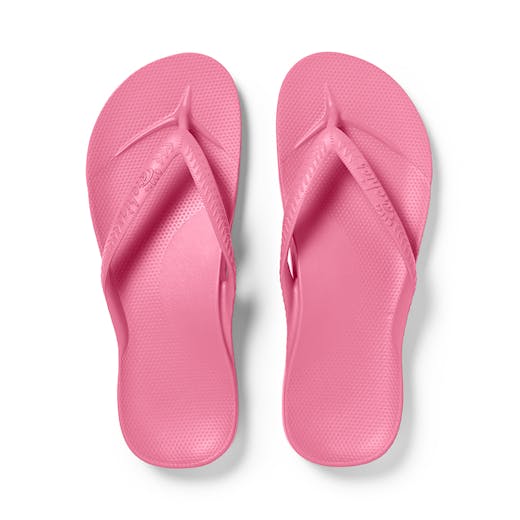 Archies Footwear Hot Pink Arch Support Flip Flops