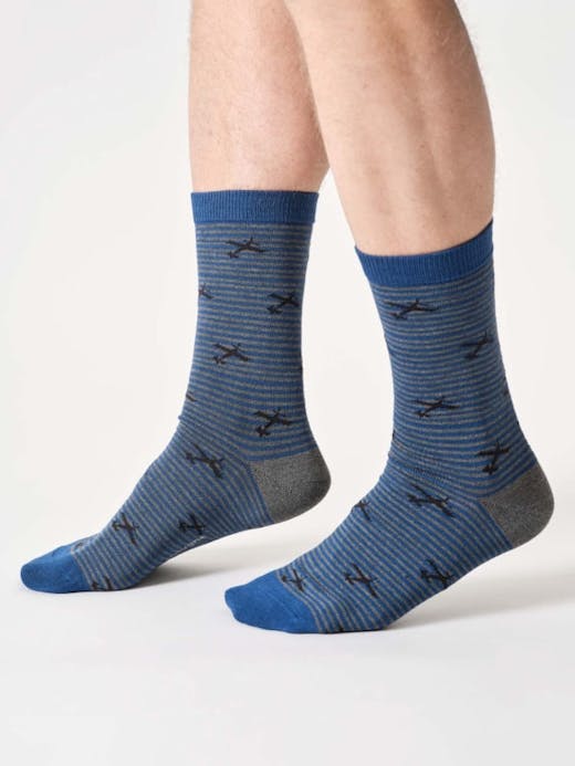 Thought Flying Stripe Bamboo Socks UK 7-11