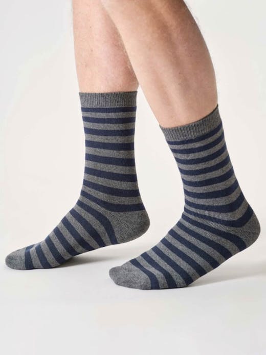 Thought Walker Stripe Crew Socks UK 7-11