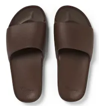Archies Footwear Brown Arch Support Slides