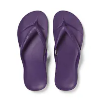 Archies Footwear Acai Purple Arch Support Flip Flops
