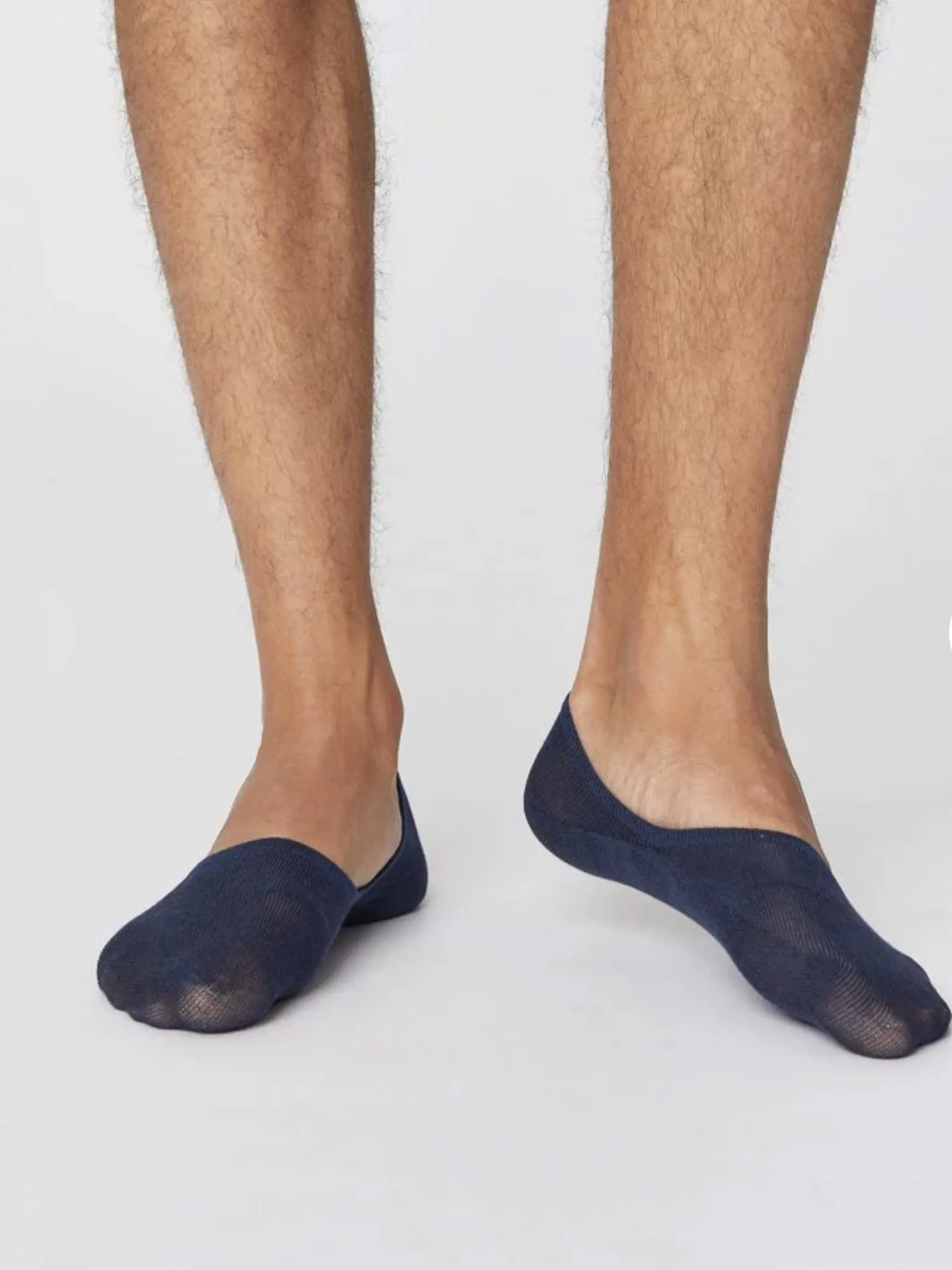 Chaussettes Invisibles Homme à Rayures Avec Pad Silicone - Lot De 4 Paires - Neuf Avec étiquettes