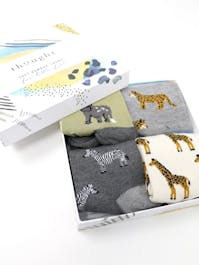Thought Kids Zoological Bamboo Kids Safari Animal Socks Gift Box