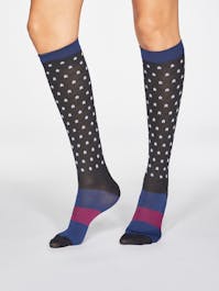 Thought Billie Star Recycled Nylon Flight Compression Socks