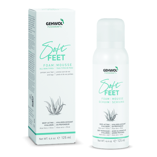 Gehwol Soft Feet Foam With Aloe Vera and Olive 125ml